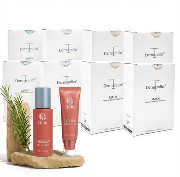 Dermaroller玻尿酸補水保濕修護急救面膜八盒(10片*8盒)送rohi凍齡套組。
